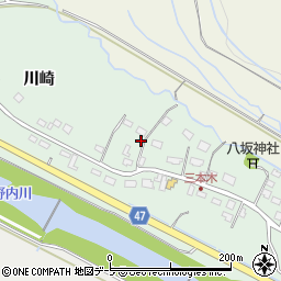 青森県青森市三本木（川崎）周辺の地図