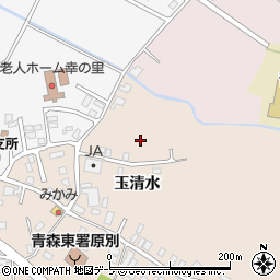 青森県青森市平新田（玉清水）周辺の地図