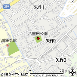 八重田公園周辺の地図