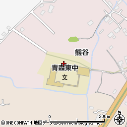 青森県青森市八幡林熊谷28周辺の地図