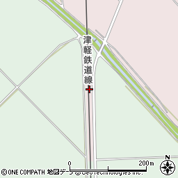 青森県五所川原市下岩崎笹元周辺の地図