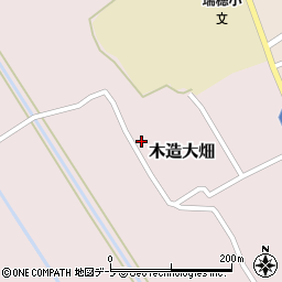 青森県つがる市木造大畑宮崎11周辺の地図