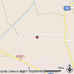 青森県つがる市木造林阿曽沼周辺の地図