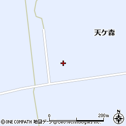 青森県三沢市天ケ森天ケ森周辺の地図