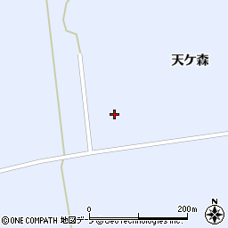 青森県三沢市天ケ森（天ケ森）周辺の地図