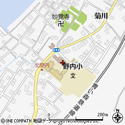 野内町民会館周辺の地図