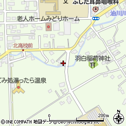 東奥日報油川前田新聞店周辺の地図