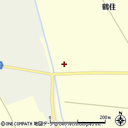 青森県つがる市木造兼館鶴住周辺の地図