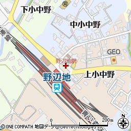 野辺地駅周辺の地図
