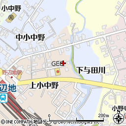 青森県上北郡野辺地町上小中野5-17周辺の地図