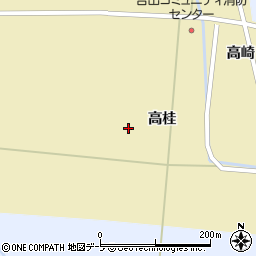 青森県つがる市稲垣町吉出高桂周辺の地図