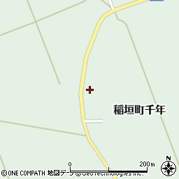 青森県つがる市稲垣町千年（上鹿島）周辺の地図