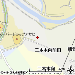青森県野辺地町（上北郡）二本木向前田周辺の地図