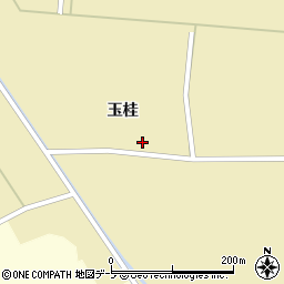 青森県つがる市稲垣町吉出玉桂周辺の地図