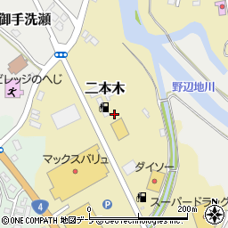 青森県上北郡野辺地町二本木周辺の地図