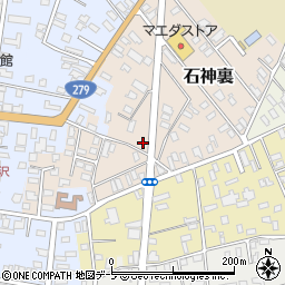 青森県上北郡野辺地町石神裏7-2周辺の地図