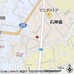 青森県上北郡野辺地町石神裏7-17周辺の地図