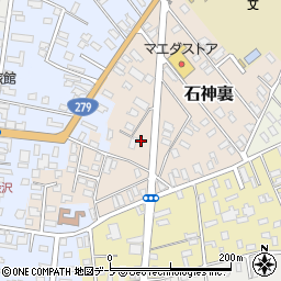 青森県上北郡野辺地町石神裏7-20周辺の地図