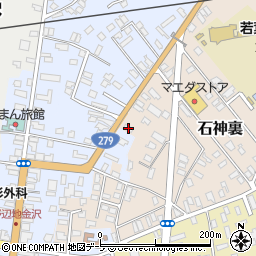 青森県上北郡野辺地町石神裏11周辺の地図