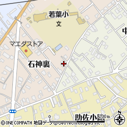 青森県上北郡野辺地町石神裏16-37周辺の地図