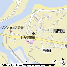 青森県上北郡野辺地町馬門道25周辺の地図