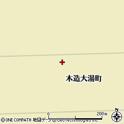 青森県つがる市木造大湯町村上周辺の地図
