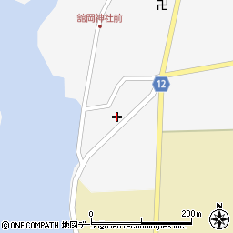 青森県つがる市木造館岡稲葉58周辺の地図