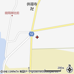 青森県つがる市木造館岡稲葉周辺の地図
