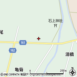 青森県つがる市稲垣町千年懸河周辺の地図