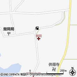 舘岡周辺の地図