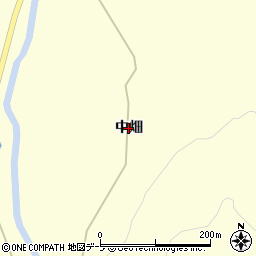 青森県平内町（東津軽郡）外童子（中畑）周辺の地図