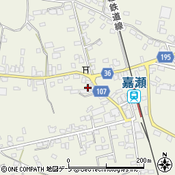 嘉瀬公民館周辺の地図