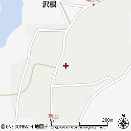 青森県つがる市木造亀ケ岡（亀山）周辺の地図