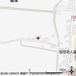 青森県つがる市稲垣町沼崎泉水21-2周辺の地図