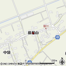 青森県つがる市稲垣町豊川（藤見山）周辺の地図