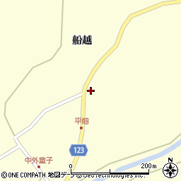 青森県平内町（東津軽郡）外童子周辺の地図