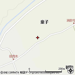 青森県東津軽郡平内町内童子童子67周辺の地図