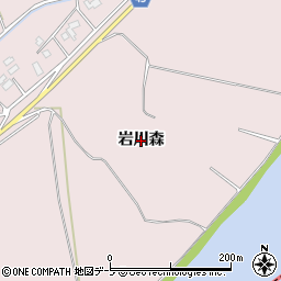青森県つがる市稲垣町穂積（岩川森）周辺の地図