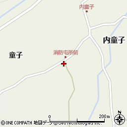 青森県東津軽郡平内町内童子童子42-1周辺の地図