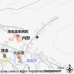 青森県青森市浅虫内野35-42周辺の地図