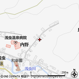 青森県青森市浅虫内野35-3周辺の地図