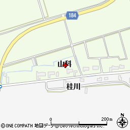 青森県つがる市稲垣町福富山科周辺の地図