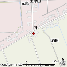 青森県つがる市稲垣町豊川酒田25周辺の地図