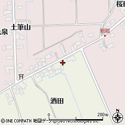 青森県つがる市稲垣町豊川酒田57-2周辺の地図