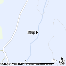 青森県東津軽郡平内町増田堰根下周辺の地図