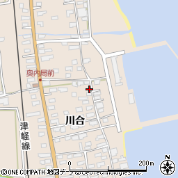 青森県青森市奥内周辺の地図