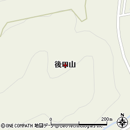 青森県平内町（東津軽郡）内童子（後口山）周辺の地図