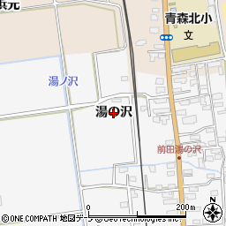 青森県青森市前田（湯の沢）周辺の地図