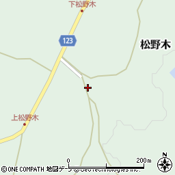 青森県東津軽郡平内町松野木牧ノ下1周辺の地図