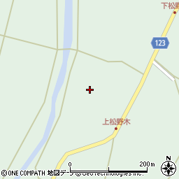 青森県東津軽郡平内町松野木一本木周辺の地図